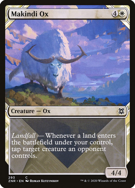 Makindi Ox (Showcase)\nZendikar Rising - Variants\nSingle\nMagic The Gathering