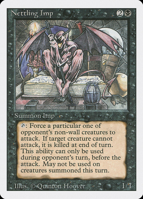Nettling Imp\n3rd Edition/Revised\nSingle\nMagic The Gathering