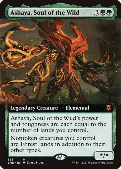 Ashaya, Soul of the Wild (Extended Art)\nZendikar Rising - Variants\nSingle\nMagic The Gathering