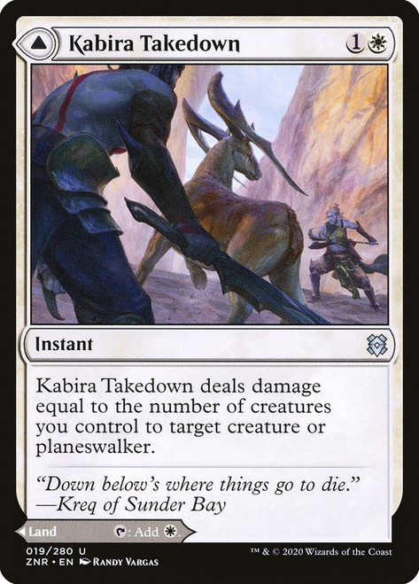 Kabira Takedown // Kabira Plateau\nZendikar Rising\nSingle\nMagic The Gathering