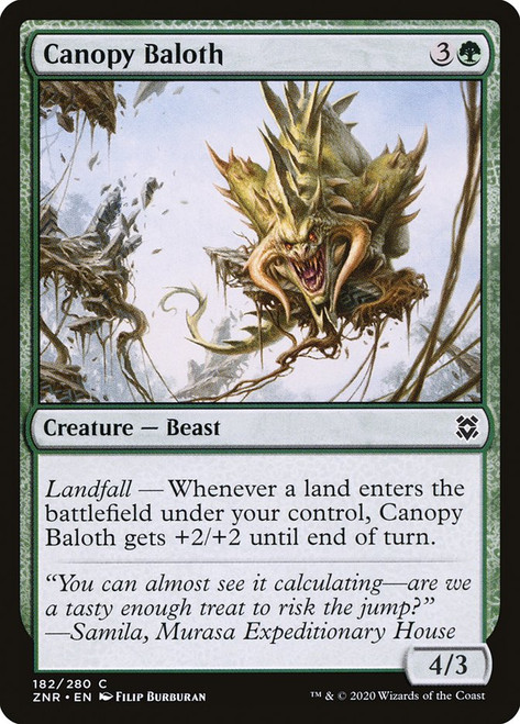 Canopy Baloth\nZendikar Rising\nSingle\nMagic The Gathering