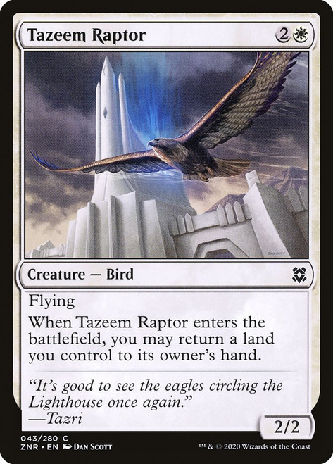 Tazeem Raptor\nZendikar Rising\nSingle\nMagic The Gathering