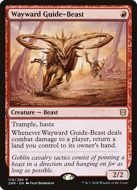 Wayward Guide-Beast\nZendikar Rising\nSingle\nMagic The Gathering