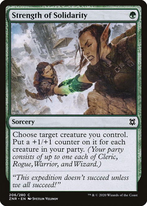 Strength of Solidarity\nZendikar Rising\nSingle\nMagic The Gathering