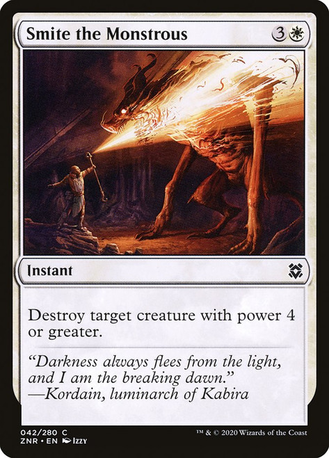 Smite the Monstrous\nZendikar Rising\nSingle\nMagic The Gathering