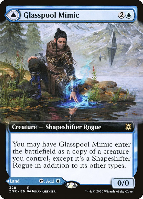 Glasspool Mimic // Glasspool Shore (Extended Art)\nZendikar Rising - Variants\nSingle\nMagic The Gathering