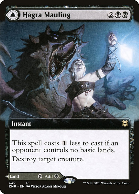 Hagra Mauling // Hagra Broodpit (Extended Art)\nZendikar Rising - Variants\nSingle\nMagic The Gathering