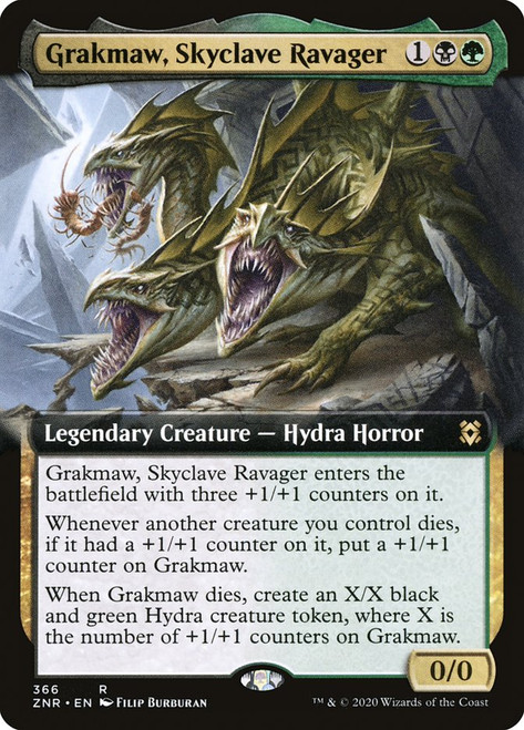 Grakmaw, Skyclave Ravager (Extended Art)\nZendikar Rising - Variants\nSingle\nMagic The Gathering