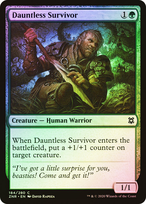 Dauntless Survivor\nZendikar Rising\nSingle\nMagic The Gathering