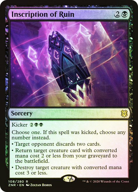Inscription of Ruin\nZendikar Rising\nSingle\nMagic The Gathering
