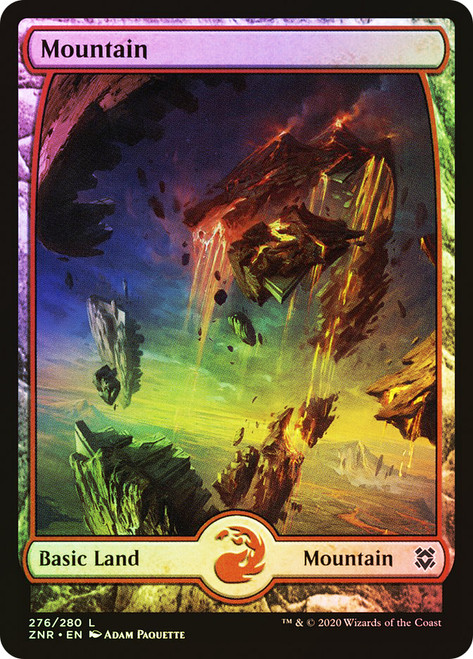 Mountain (#276) (Full Art)\nZendikar Rising\nSingle\nMagic The Gathering