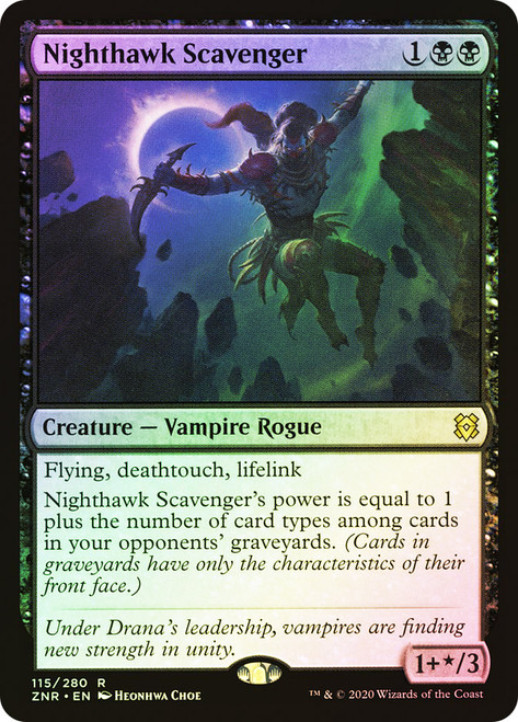 Nighthawk Scavenger\nZendikar Rising\nSingle\nMagic The Gathering