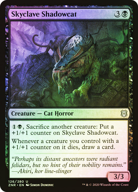 Skyclave Shadowcat\nZendikar Rising\nSingle\nMagic The Gathering