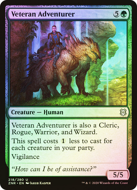 Veteran Adventurer\nZendikar Rising\nSingle\nMagic The Gathering