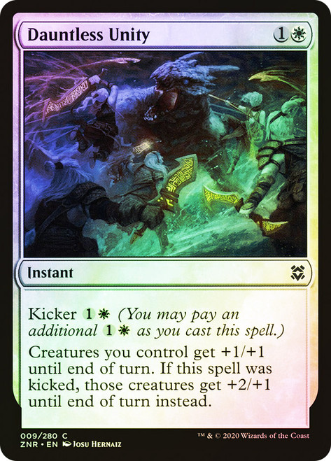 Dauntless Unity\nZendikar Rising\nSingle\nMagic The Gathering