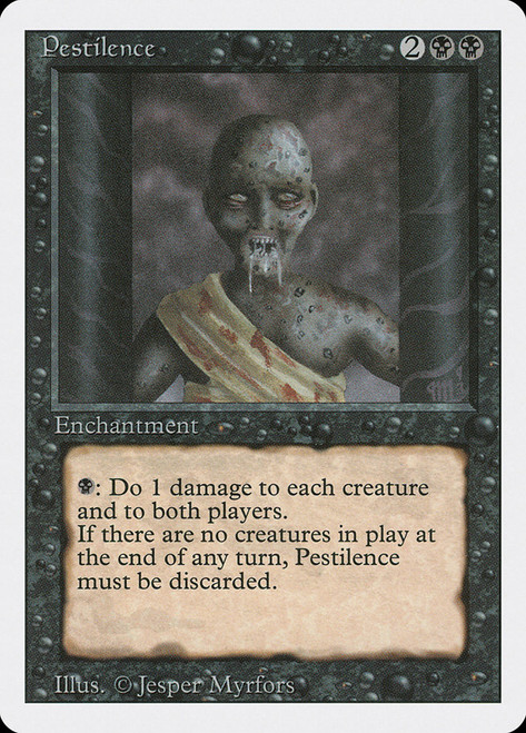 Pestilence\n3rd Edition/Revised\nSingle\nMagic The Gathering