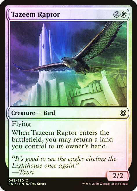 Tazeem Raptor\nZendikar Rising\nSingle\nMagic The Gathering