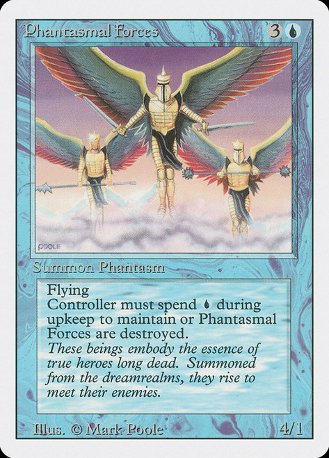Phantasmal Forces\n3rd Edition/Revised\nSingle\nMagic The Gathering
