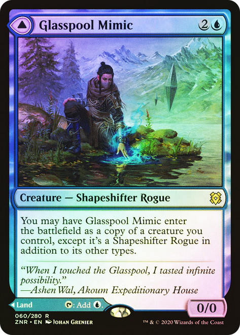 Glasspool Mimic // Glasspool Shore\nZendikar Rising\nSingle\nMagic The Gathering