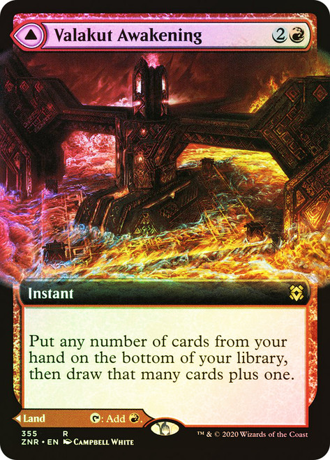 Valakut Awakening // Valakut Stoneforge (Extended Art)\nZendikar Rising - Variants\nSingle\nMagic The Gathering
