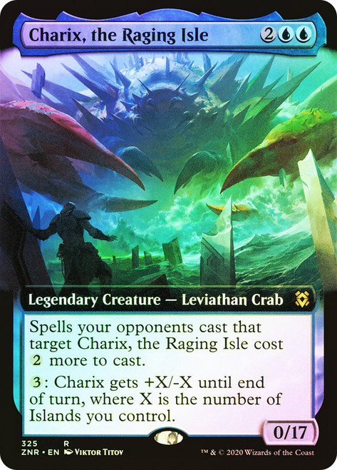 Charix, the Raging Isle (Extended Art)\nZendikar Rising - Variants\nSingle\nMagic The Gathering
