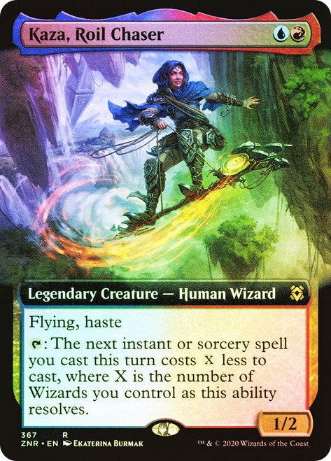 Kaza, Roil Chaser (Extended Art)\nZendikar Rising - Variants\nSingle\nMagic The Gathering