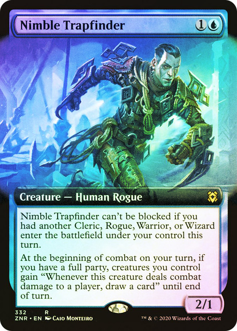 Nimble Trapfinder (Extended Art)\nZendikar Rising - Variants\nSingle\nMagic The Gathering