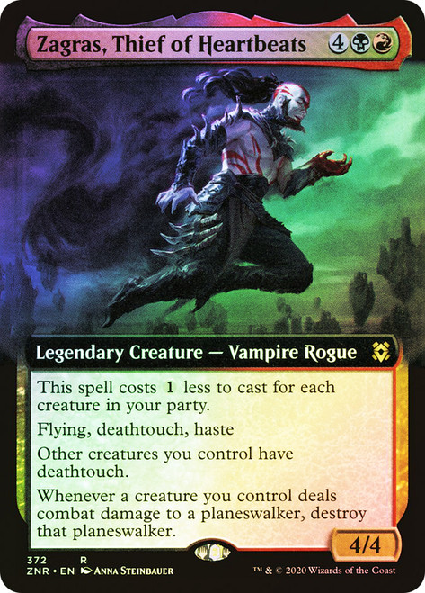 Zagras, Thief of Heartbeats (Extended Art)\nZendikar Rising - Variants\nSingle\nMagic The Gathering