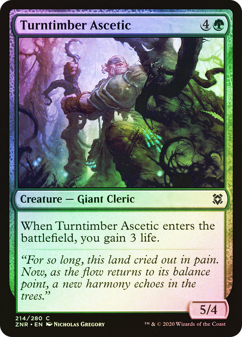 Turntimber Ascetic\nZendikar Rising\nSingle\nMagic The Gathering