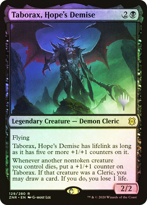 Taborax, Hope's Demise (Promo Pack) (Zendikar Rising)\nPromo: Planeswalker Stamped\nSingle\nMagic The Gathering