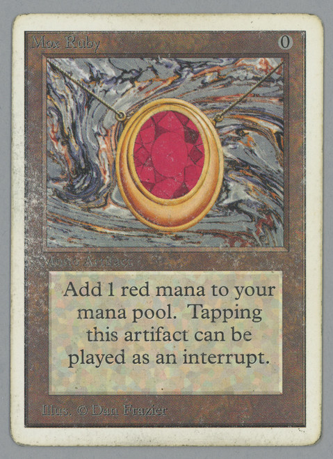 Mox Ruby (SCAN 265-2ED-30)\nUnlimited\nSingle\nMagic The Gathering