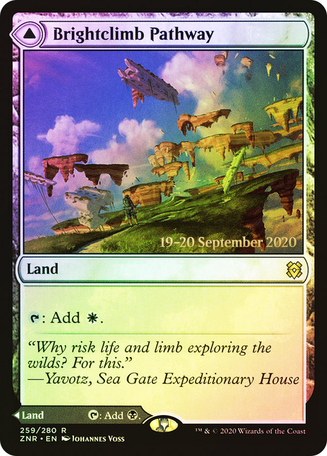Brightclimb Pathway // Grimclimb Pathway (Prerelease) (Zendikar Rising)\nPromo: Date Stamped\nSingle\nMagic The Gathering
