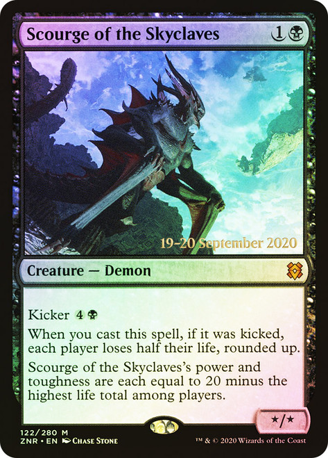 Scourge of the Skyclaves (Prerelease) (Zendikar Rising)\nPromo: Date Stamped\nSingle\nMagic The Gathering