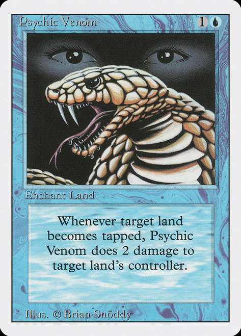 Psychic Venom\n3rd Edition/Revised\nSingle\nMagic The Gathering
