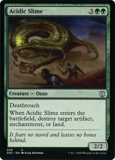 Acidic Slime\nZendikar Rising Commander\nSingle\nMagic The Gathering
