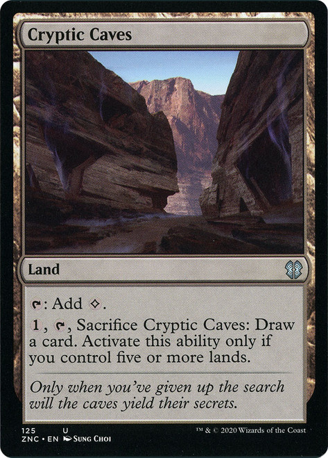 Cryptic Caves\nZendikar Rising Commander\nSingle\nMagic The Gathering