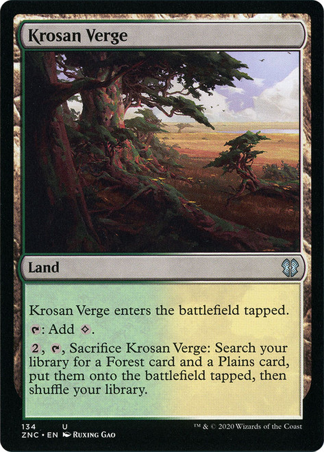 Krosan Verge\nZendikar Rising Commander\nSingle\nMagic The Gathering