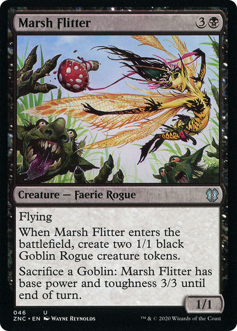 Marsh Flitter\nZendikar Rising Commander\nSingle\nMagic The Gathering