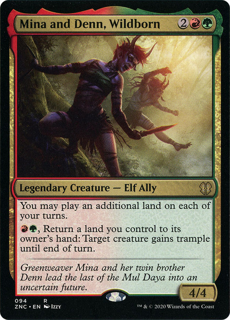 Mina and Denn, Wildborn\nZendikar Rising Commander\nSingle\nMagic The Gathering