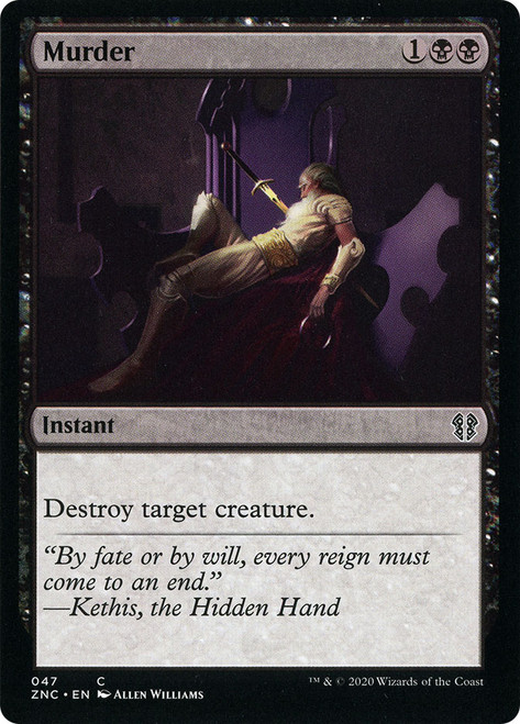 Murder\nZendikar Rising Commander\nSingle\nMagic The Gathering