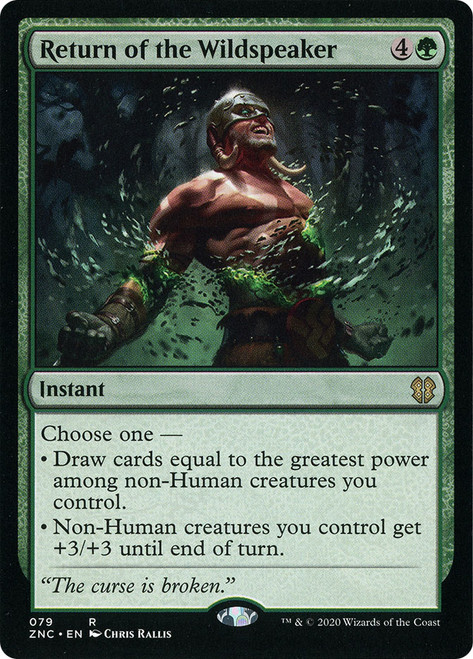 Return of the Wildspeaker\nZendikar Rising Commander\nSingle\nMagic The Gathering