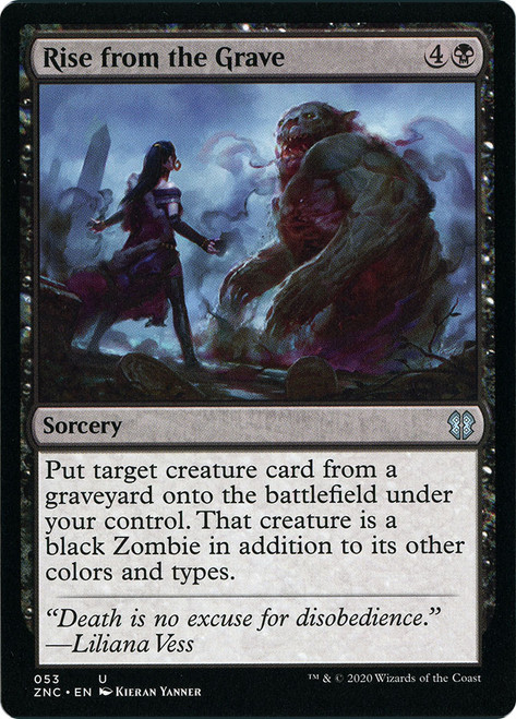 Rise from the Grave\nZendikar Rising Commander\nSingle\nMagic The Gathering