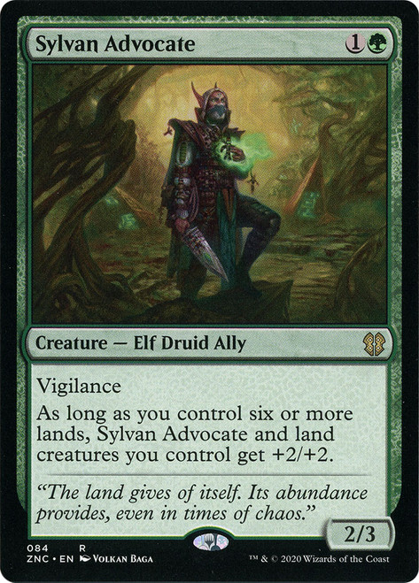 Sylvan Advocate\nZendikar Rising Commander\nSingle\nMagic The Gathering