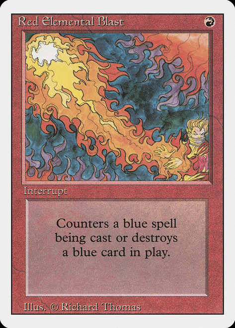 MTG 初版　alpha 青霊破　α Blue elemental blast 英)青霊破 / Blue Elemental Blast【ALPHA】 No.049｜MtG通販