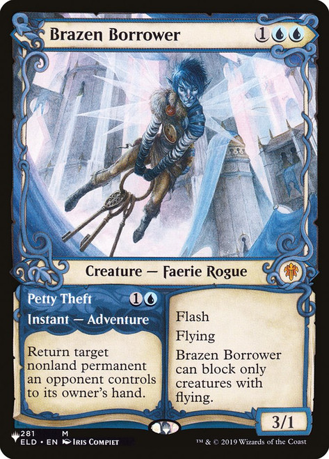 Brazen Borrower // Petty Theft (Showcase)\nPlaneswalker Symbol Reprints\nSingle\nMagic The Gathering