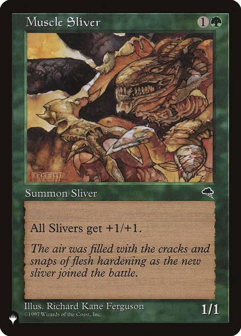Muscle Sliver\nPlaneswalker Symbol Reprints\nSingle\nMagic The Gathering