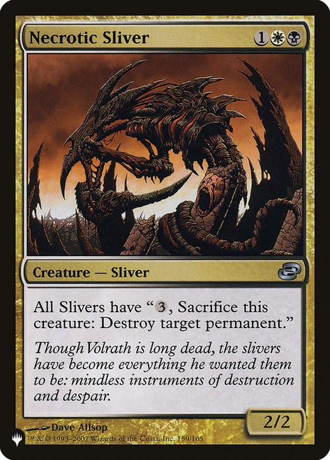 Necrotic Sliver\nMystery Booster / The List\nSingle\nMagic The Gathering