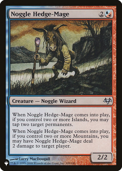 Noggle Hedge-Mage\nPlaneswalker Symbol Reprints\nSingle\nMagic The Gathering