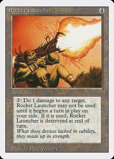 Rocket Launcher\n3rd Edition/Revised\nSingle\nMagic The Gathering