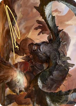 {Moraug, Fury of Akoum Art Card} (Signed)
Art Series
Single
Magic The Gathering